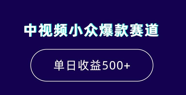 中视频小众爆款赛道，7天涨粉5万+，小白也能无脑操作，轻松月入上万【揭秘】-资源宝库