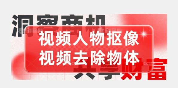 【超强视频处理工具】视频人物抠像+视频去除物体-资源宝库