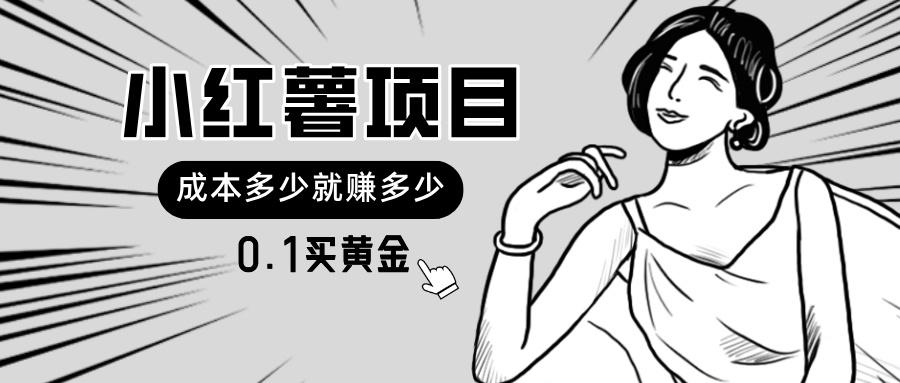 小红薯暴力项目，0.1买黄金。操作简单，日入无上限，可无限扩大。-资源宝库