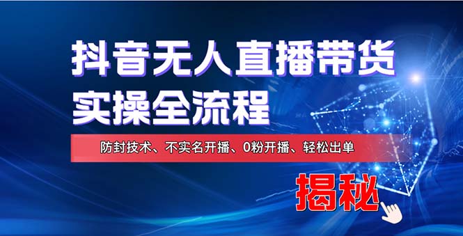 在线赚钱新途径：如何用抖音无人直播实现财务自由，全套实操流程，含...-资源宝库