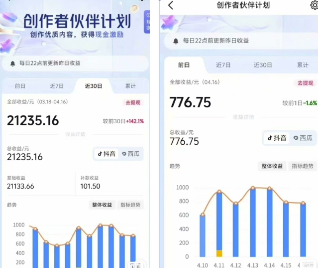 抖音海洋动物赛道新玩法，撸创作者伙伴计划，日入大几张，保姆级教程-资源宝库