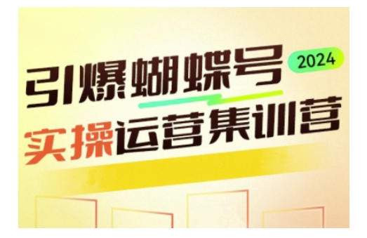引爆蝴蝶号实操运营,助力你深度掌握蝴蝶号运营,实现高效实操,开启流量变现之路-资源宝库
