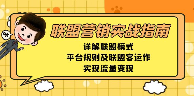 联盟营销实战指南，详解联盟模式、平台规则及联盟客运作，实现流量变现-资源宝库