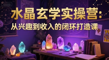 水晶玄学实操营:从兴趣到收入的闭环打造课-资源宝库