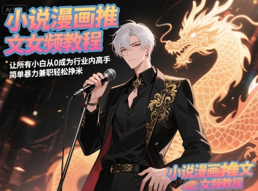 小说漫画推文女频教程，让所有小白从0成为行业内高手，简单暴力兼职轻松挣米-资源宝库