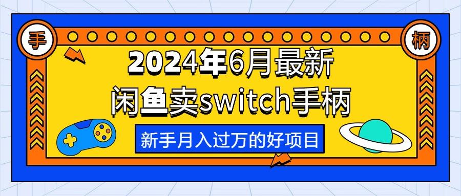 2024年6月最新闲鱼卖switch游戏手柄，新手月入过万的第一个好项目-资源宝库