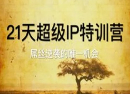 21天超级IP特训营，屌丝逆袭的唯一机会-资源宝库
