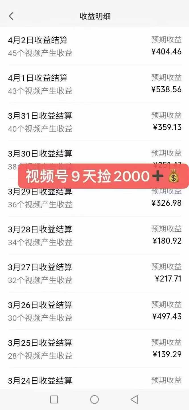 全新托管躺赚项目,微信视频号公众号托管代运营,每天五分钟,收益大几百-资源宝库