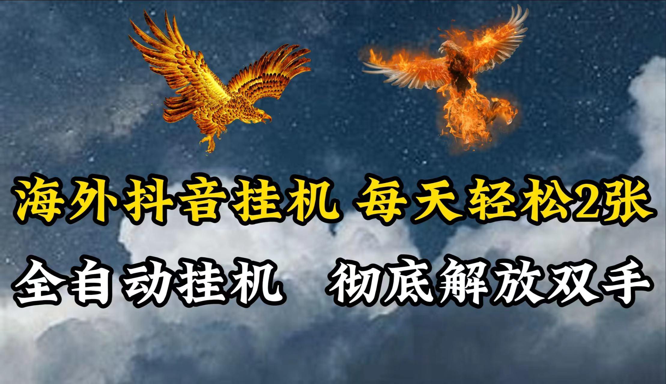 海外抖音挂机，每天轻松2张，全自动挂机，彻底解放双手！-资源宝库