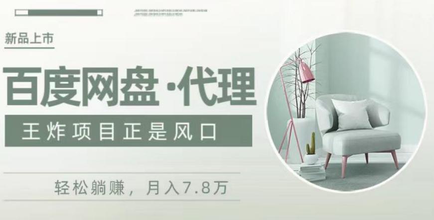 度盘代理，月入7w保姆级全方位教程-资源宝库