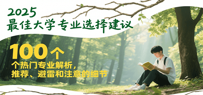 2025最佳大学专业选择建议，100个热门专业解析，推荐、避雷和注意的细节-资源宝库