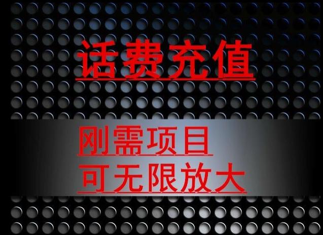 最新蓝海项目，刚需赛道，95折充话费月入5位数-资源宝库