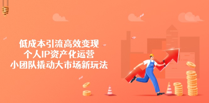 低成本引流高效变现，个人IP资产化运营，小团队撬动大市场新玩法-资源宝库