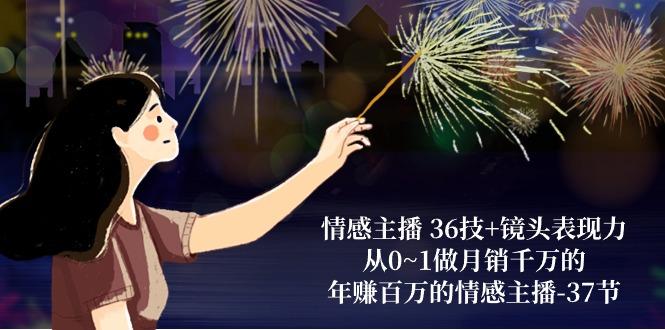 情感主播 36技+镜头表现力：从0~1做月销千万的，年赚百万的情感主播-37节-资源宝库