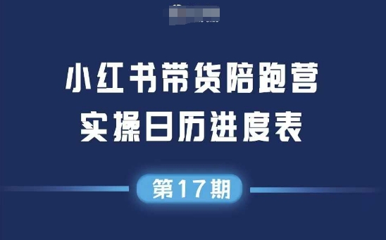 小红书第17期带货陪跑营,不囤货,无不直播,无不投流,通过选品+笔记内容+测品+笔记铺量+矩阵运营打爆款-资源宝库