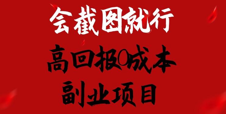 会截图就行，高回报0成本副业项目，卖离婚模板一天1.5k+【揭秘】-资源宝库