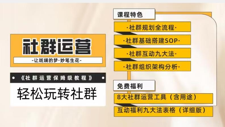 【社群运营】保姆式教程：九大互动法，八款社群运营工具助你轻松玩转社群【揭秘】-资源宝库
