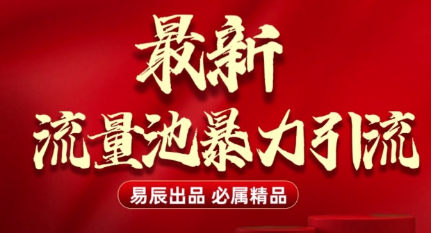 最新“流量池”无门槛暴力引流(全网首发)日引500+-资源宝库