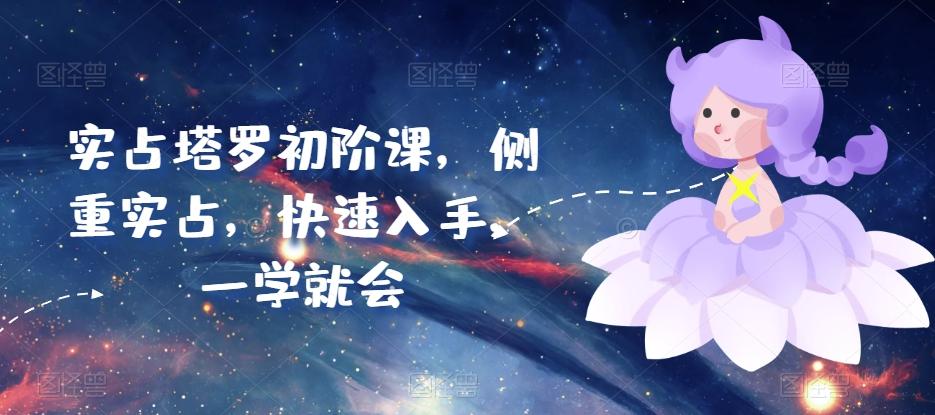 实占塔罗初阶课，侧重实占，快速入手，一学就会-资源宝库