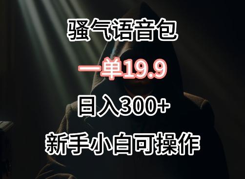 0成本卖骚气语音包，一单19.9.日入300+【揭秘】-资源宝库