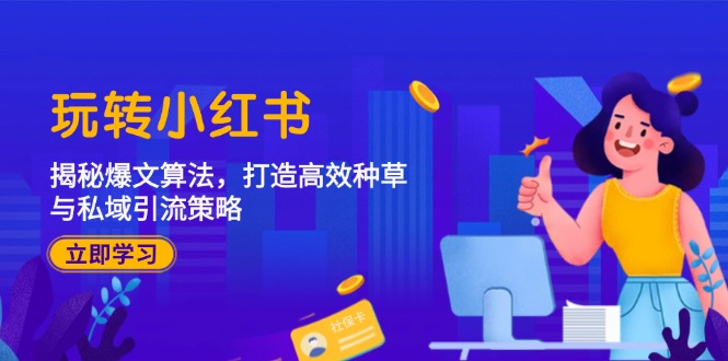 玩转小红书：揭秘爆文算法，打造高效种草与私域引流策略-资源宝库