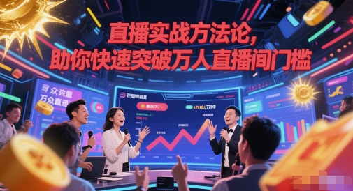 直播实战方法论,助你快速突破万人直播间门槛-资源宝库