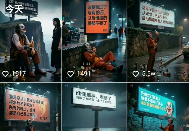 一条视频竟然15W赞!用AI制作小丑自嘲扎心文案视频,当下非常火爆的短视频流量神器-资源宝库