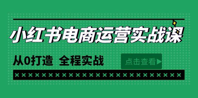 (9946期)最新小红书·电商运营实战课，从0打造  全程实战(65节视频课)-资源宝库