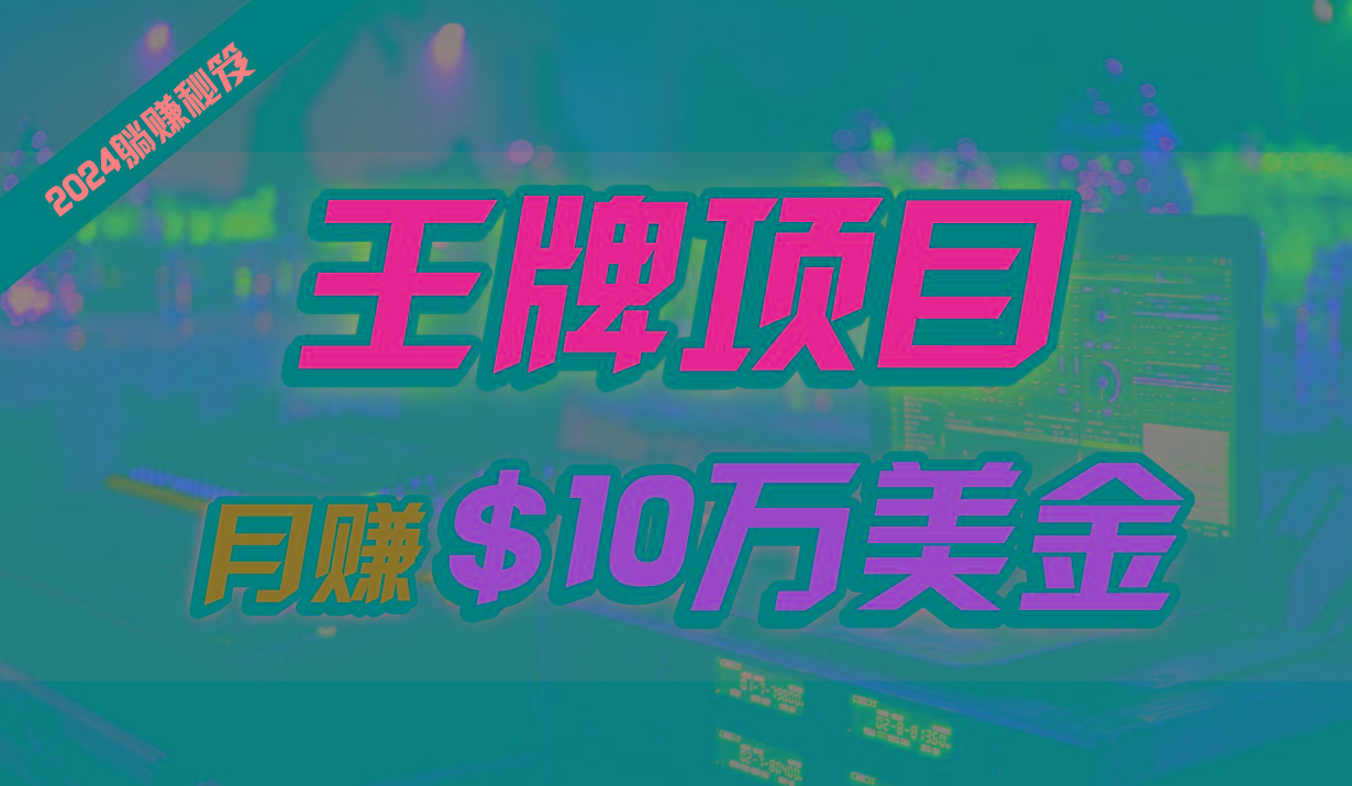 王牌项目月入10W美金，2024最新国外挂机撸U项目，全程无人值守，可批量放大！-资源宝库
