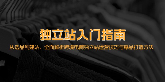 独立站入门指南：从选品到建站，全面解析跨境电商独立站运营技巧与爆品...-资源宝库