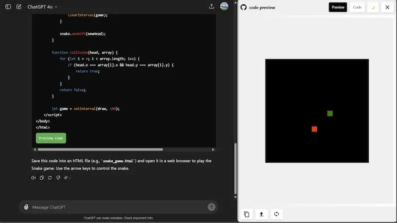 ChatGPT Code Preview｜AI编程预览工具-资源宝库