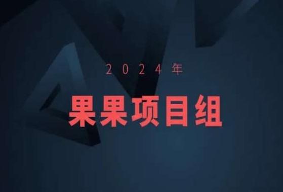 2024年果果项目组项目合集-果果最新项目-资源宝库