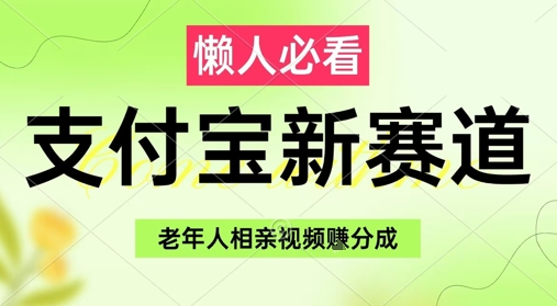 支付宝新赛道，利用老年人相亲视频，挣分成收益，轻松月入过W，操作简单-资源宝库