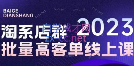 白戈电商·23年淘系批量高客单+24年全域电商矩阵-资源宝库