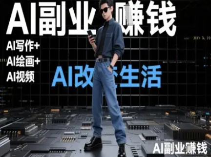 AI改变生活(Ai写作+AI绘画+Ai视频),AI副业挣钱-资源宝库