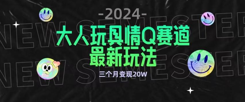 全新大人玩具情Q赛道合规新玩法，公转私域不封号流量多渠道变现，三个月变现20W【揭秘】-资源宝库