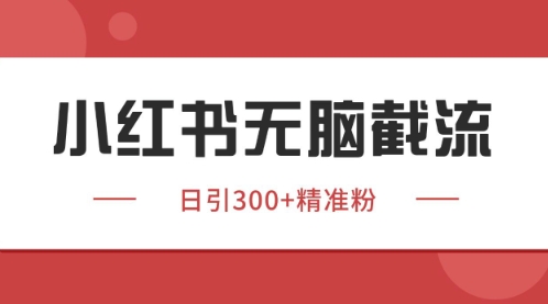 小红书只要你有同行就能获客,独家野路子获客玩法,暴力截流【揭秘】-资源宝库