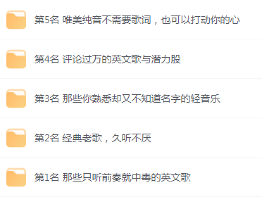 【无损音乐分享】网易云音乐收藏榜单前五名合集 精选好歌-资源宝库