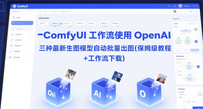 ComfyUI 工作流使用 OpenAI 三种最新生图模型自动批量出图(保姆级教程+工作流下载)-资源宝库