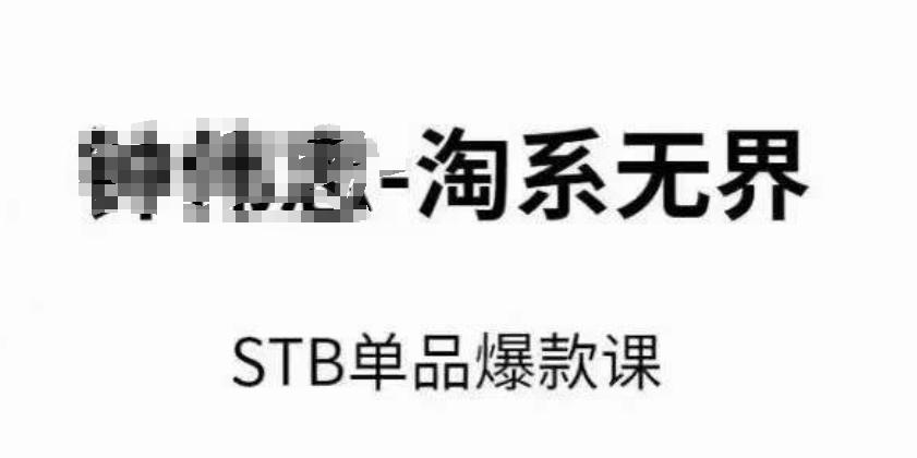 淘系无界STB单品爆款课(2024)，付费带动免费的核心逻辑，万相台无界关键词推广/精准人群的核心-资源宝库