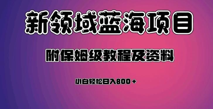 虚拟资源蓝海领域新项目，轻松日入800＋，附保姆级教程及资料-资源宝库