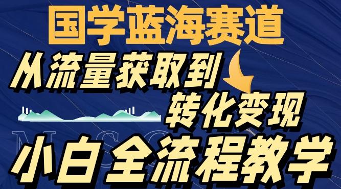 国学蓝海赛道，从流量获取，到转化变现，全流程教学-资源宝库