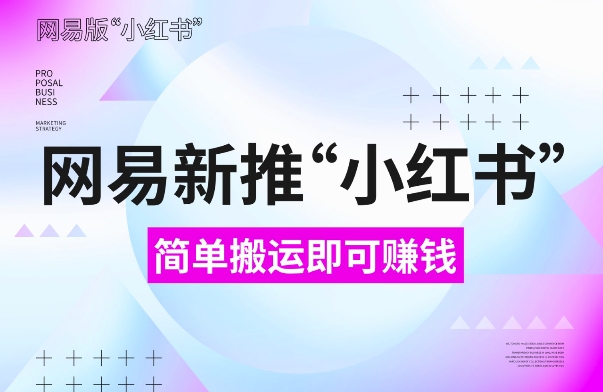 网易官方新推“小红书”，搬运即有收益，新手小白千万别错过(附详细教程)【揭秘】-资源宝库