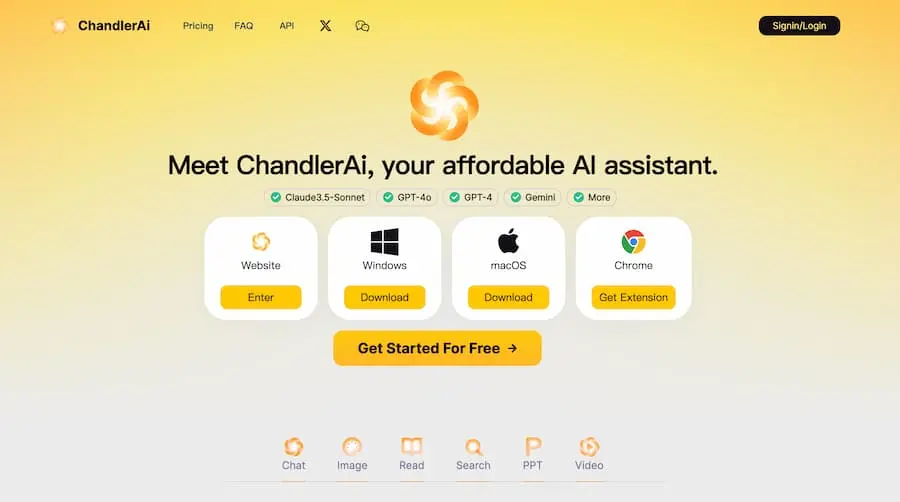 ChandlerAi｜综合性人工智能助手平台 提供多种AI服务-资源宝库