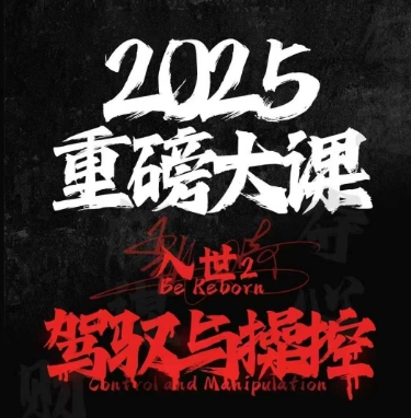 2025重磅大课,入世2,驾驭与控制-资源宝库