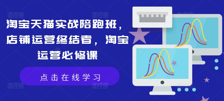 淘宝天猫实战陪跑班，店铺运营终结者，淘宝运营必修课-资源宝库