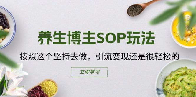 养生博主SOP玩法，按照这个坚持去做，引流变现还是很轻松的-资源宝库