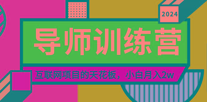 《导师训练营》精准粉丝引流的天花板，小白月入2w-资源宝库