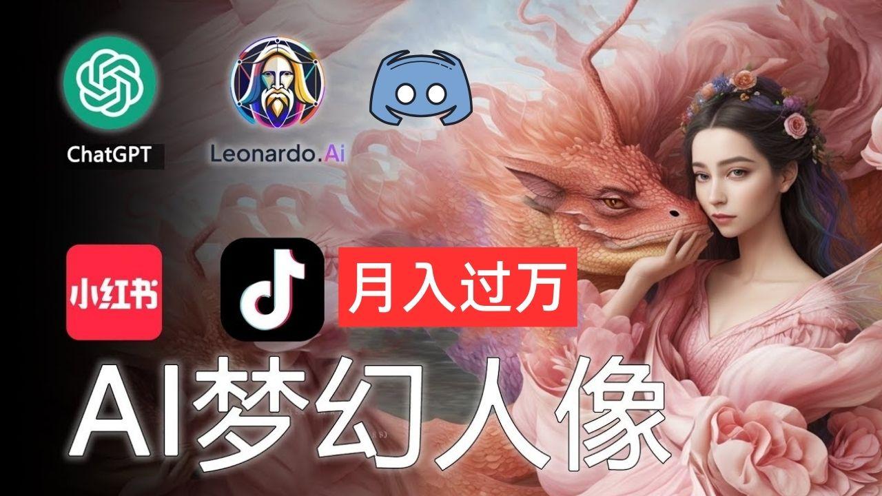 AI摄影梦幻人像：零基础也能月入过万的秘密-资源宝库
