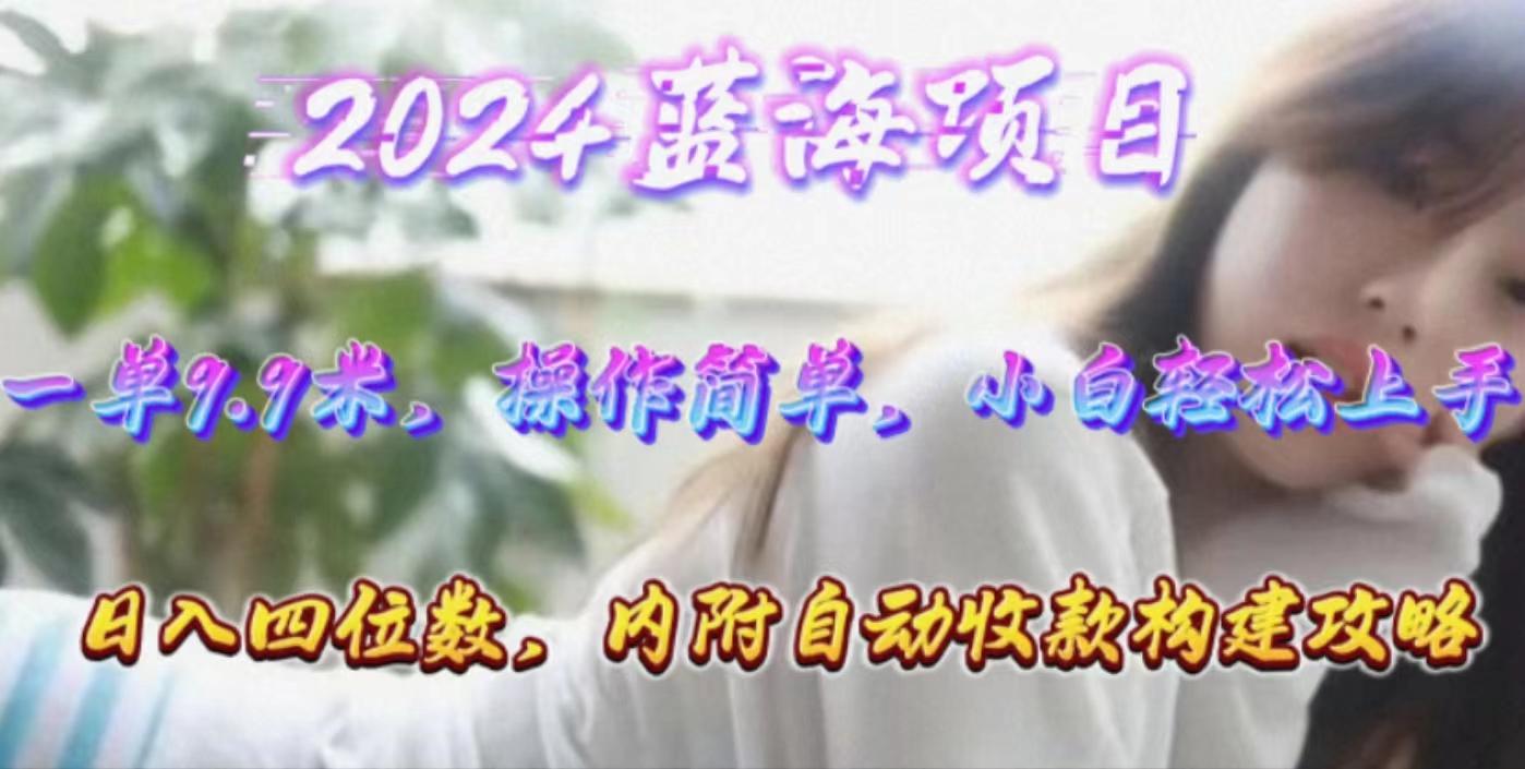 年轻群体的蓝海市场，1单9.9元，操作简单，小白轻松上手，日入四位数-资源宝库